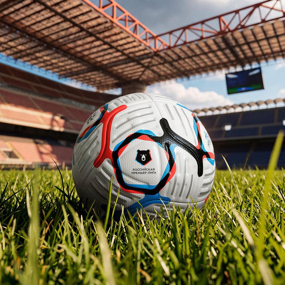 фото KELME Russian Premier League 26-27 мяч футбольный размер 5 Football-54 