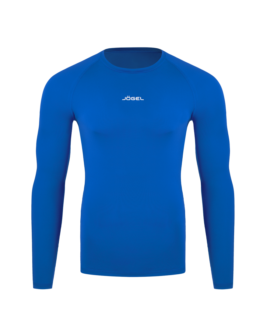 фото Jögel Футболка компрессионная с длинным рукавом PerFormDRY Baselayer Warm Top, синий Football-54 