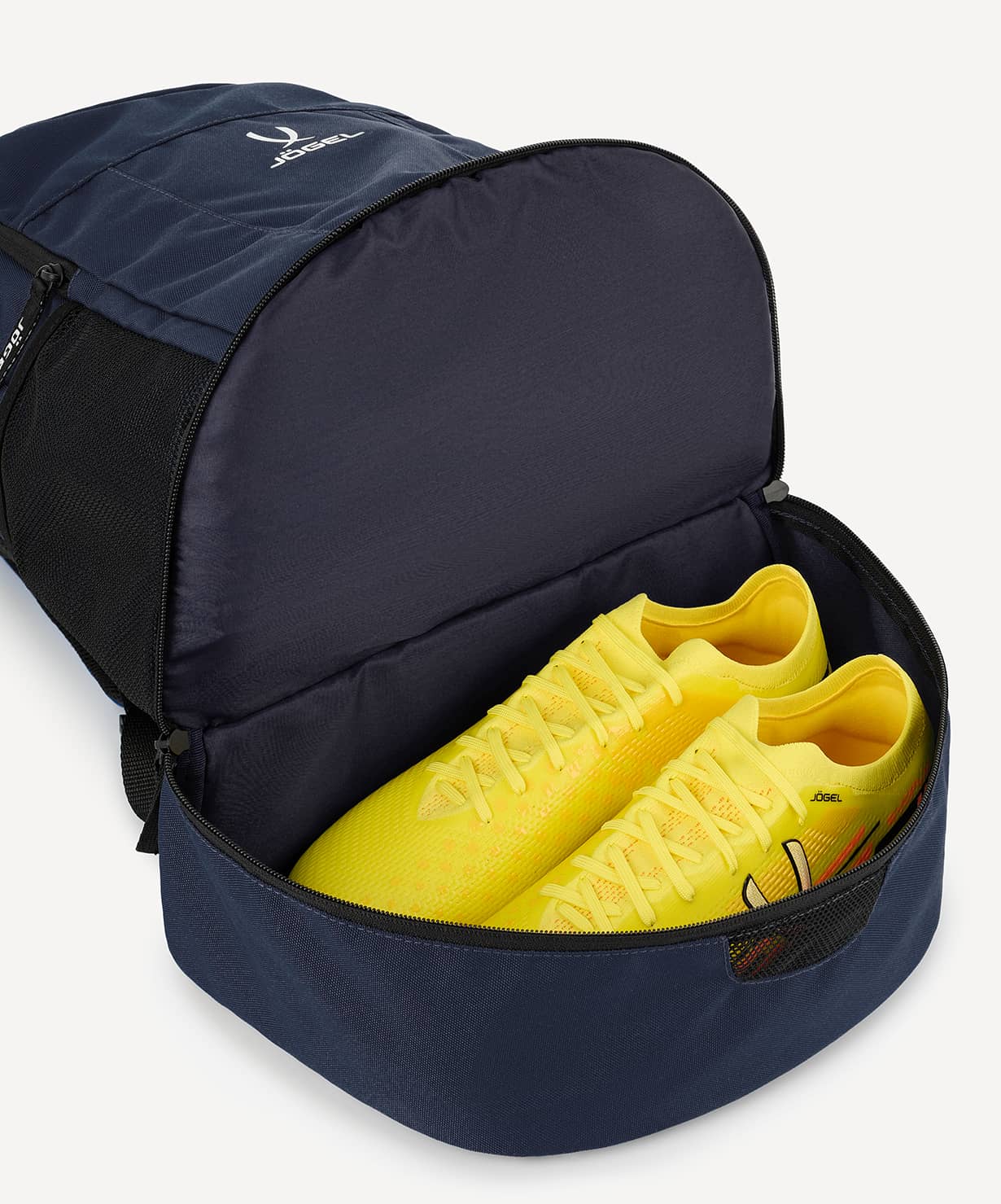 фото Рюкзак JOGEL CAMP Double Bottom 2.0 с двойным дном, тёмно-синий Football-54 