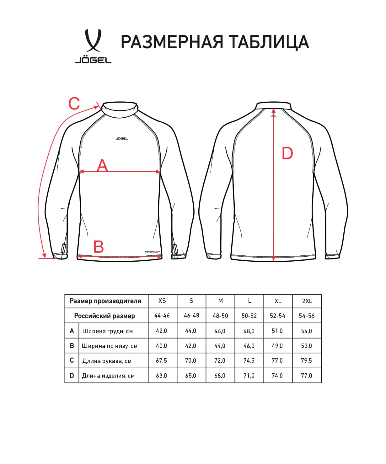 фото Jögel Футболка компрессионная с длинным рукавом PerFormDRY Baselayer Warm Top,темно-синий Football-54 