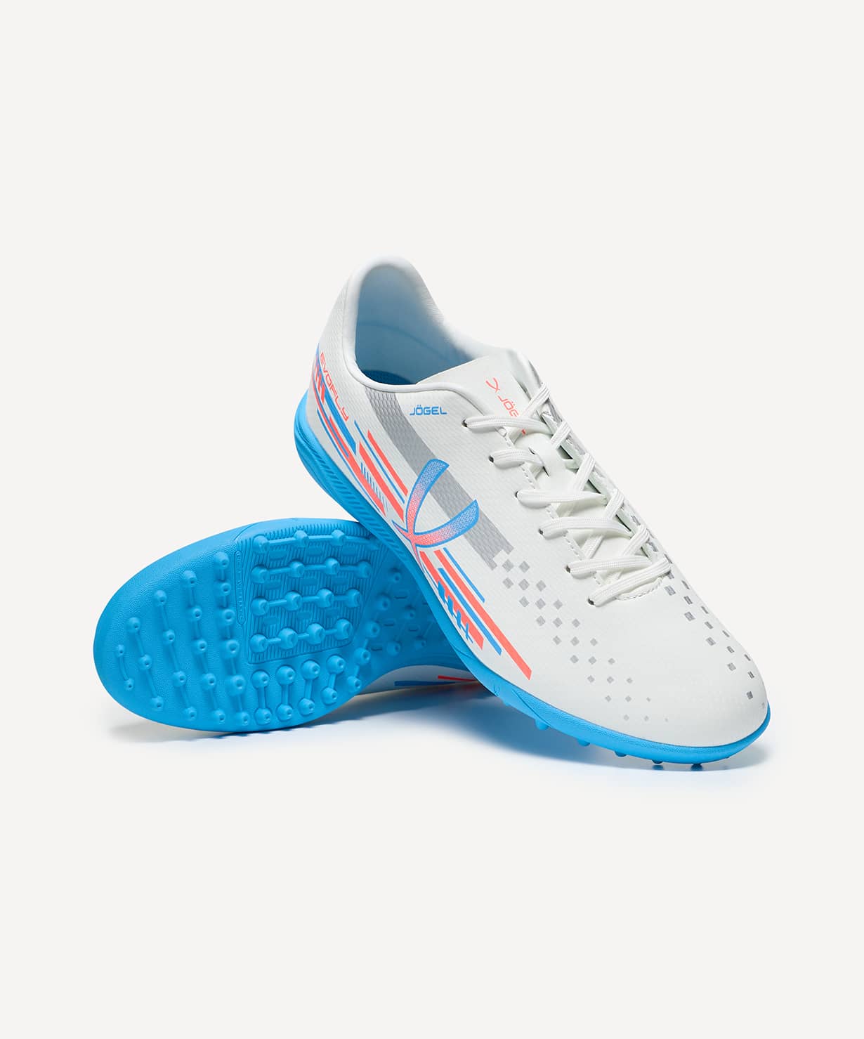 фото Обувь футбольная Jögel Evofly TF Talant White/blue Football-54 