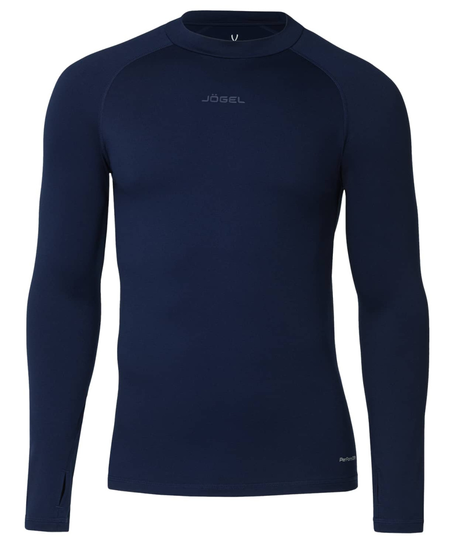 фото Jögel Футболка компрессионная с длинным рукавом PerFormDRY Baselayer Warm Top,темно-синий Football-54 