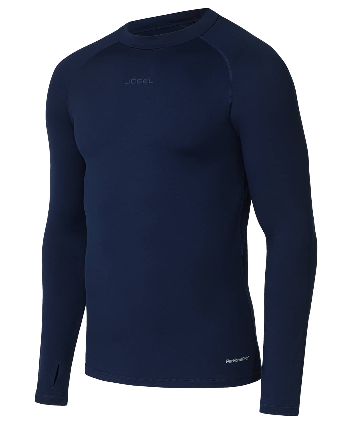 фото Jögel Футболка компрессионная с длинным рукавом PerFormDRY Baselayer Warm Top,темно-синий Football-54 