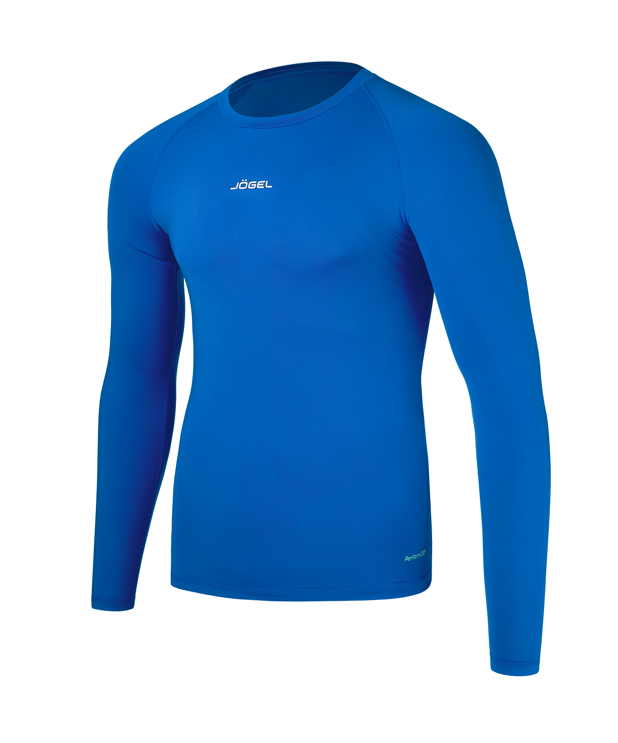 фото Jögel Футболка компрессионная с длинным рукавом PerFormDRY Baselayer Warm Top, синий Football-54 