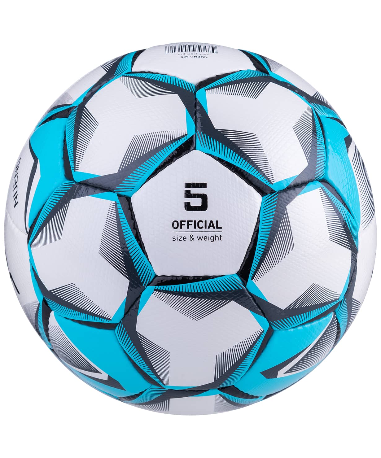 фото Jögel Nueno мяч футбольный белый/голубой/черный размер 5 Football-54 
