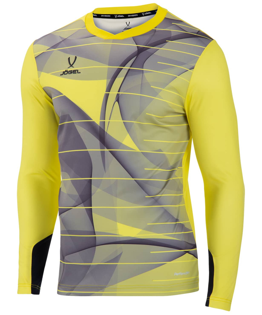 фото Jogel свитер вратарский DIVISION PerFormDRY GK Pattern LS, желтый/черный/белый Football-54 