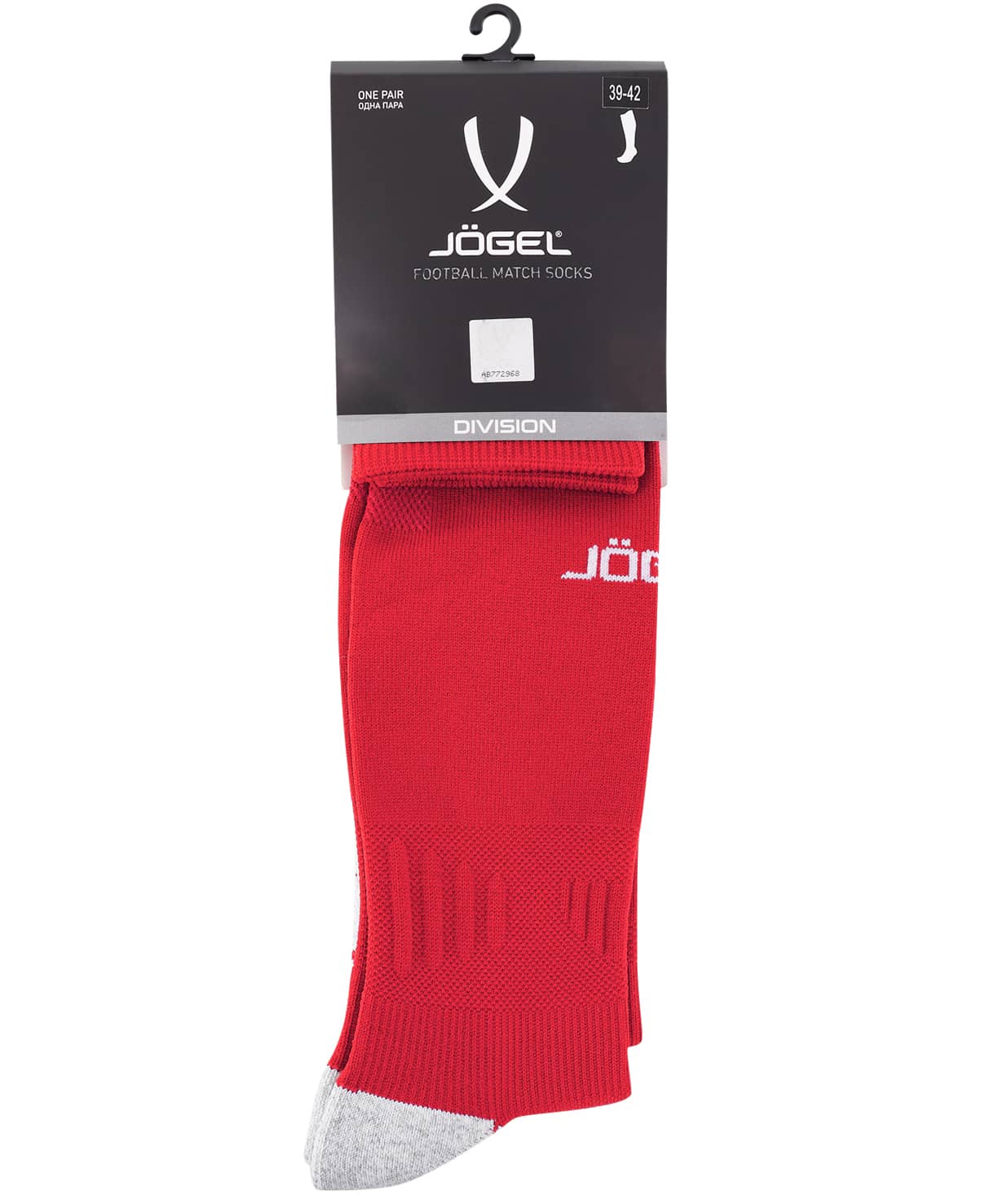 фото Jogel гетры футбольные Match Socks, красный Football-54 