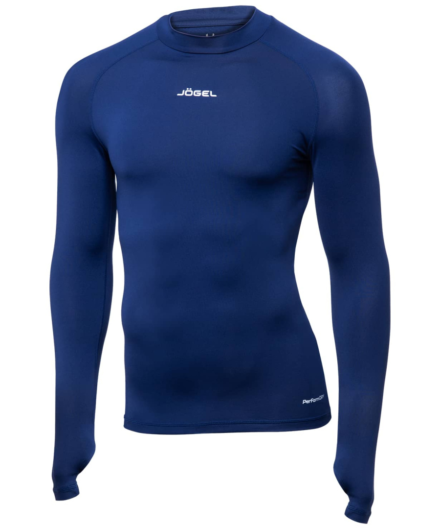 фото Jögel футболка компрессионная с длинным рукавом Camp PerFormDRY Top LS, темно-синий Football-54 