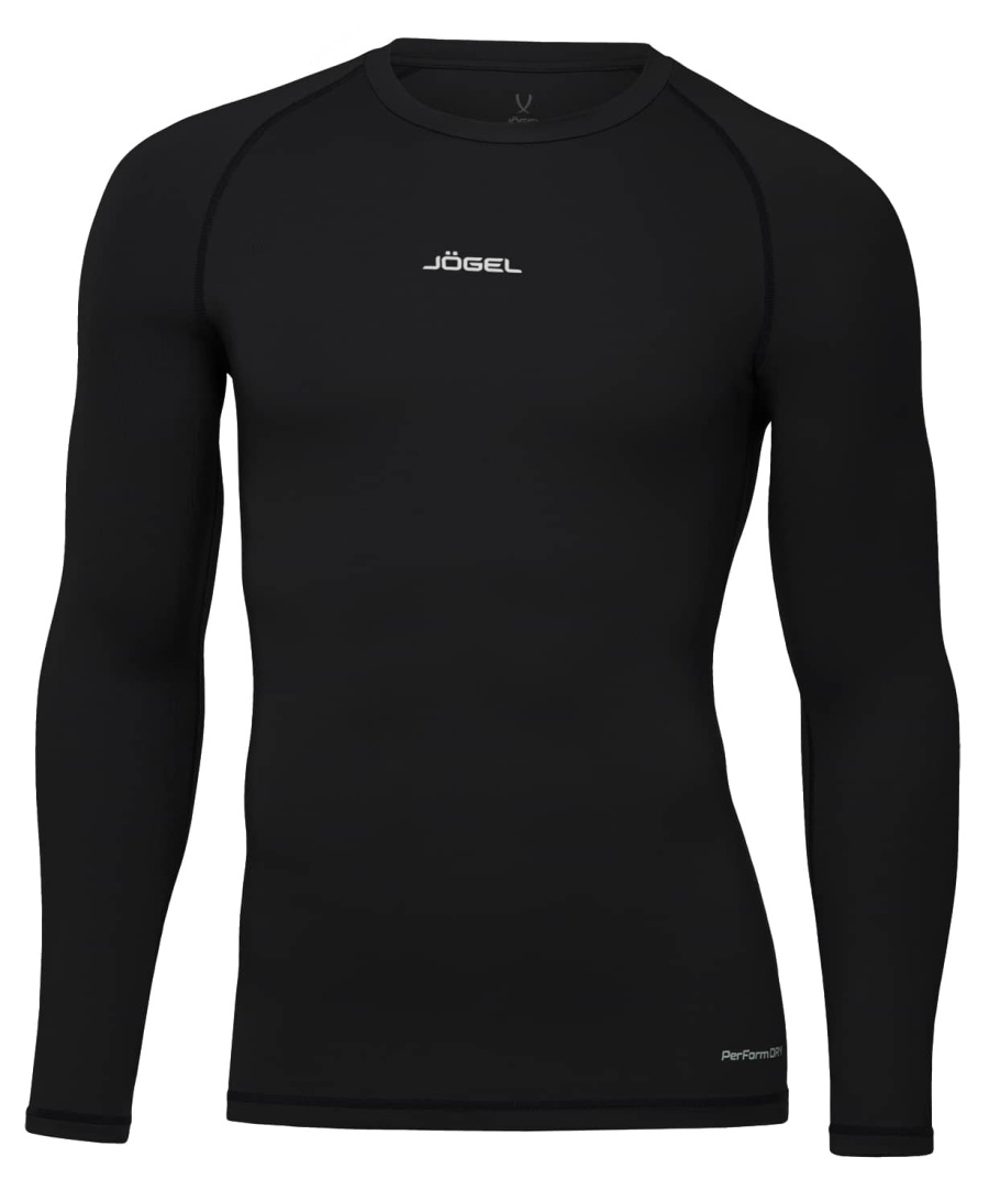фото Jögel Футболка компрессионная с длинным рукавом PerFormDRY Baselayer LS Tee, чёрный Football-54 