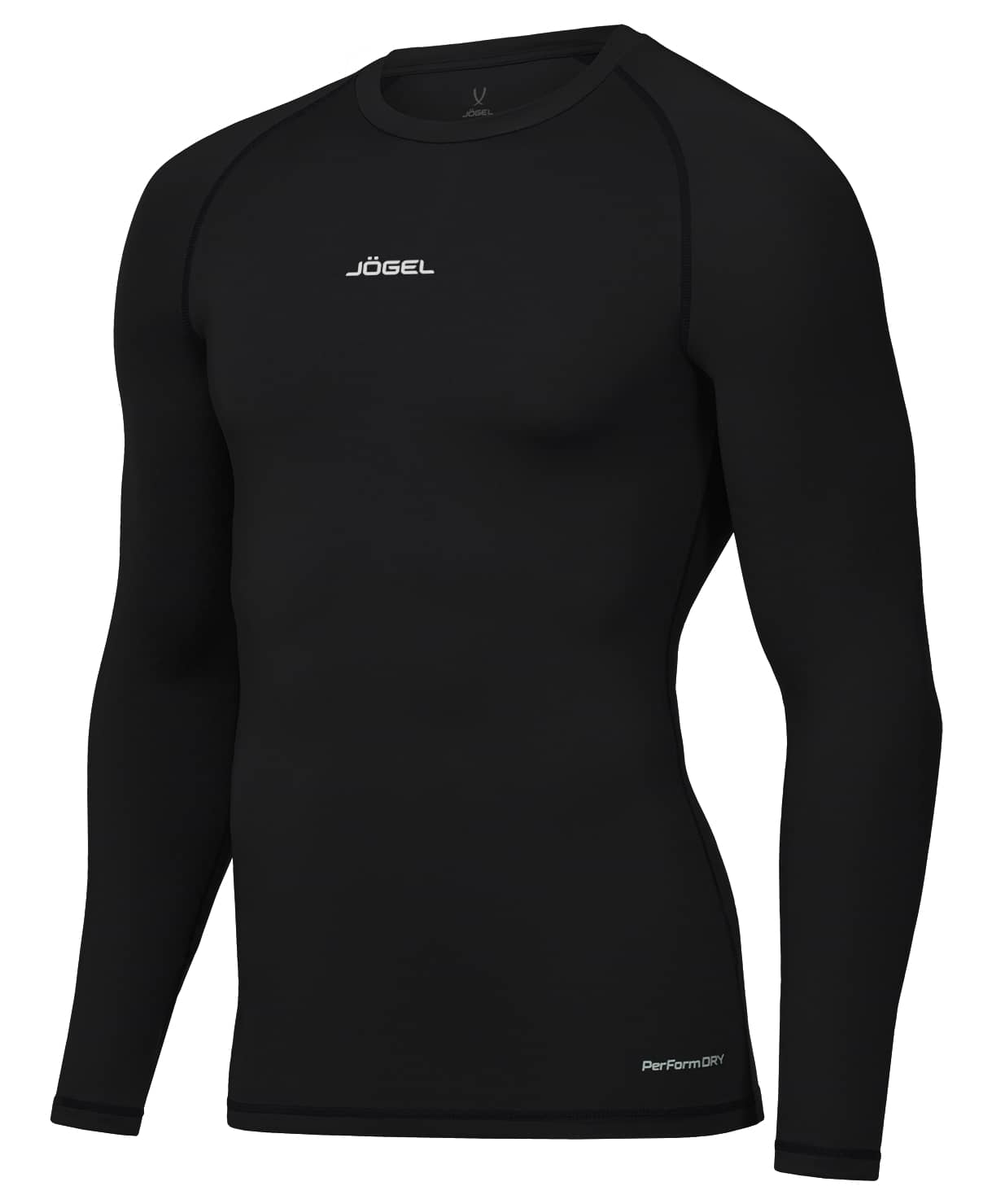 фото Jögel Футболка компрессионная с длинным рукавом PerFormDRY Baselayer LS Tee, чёрный Football-54 