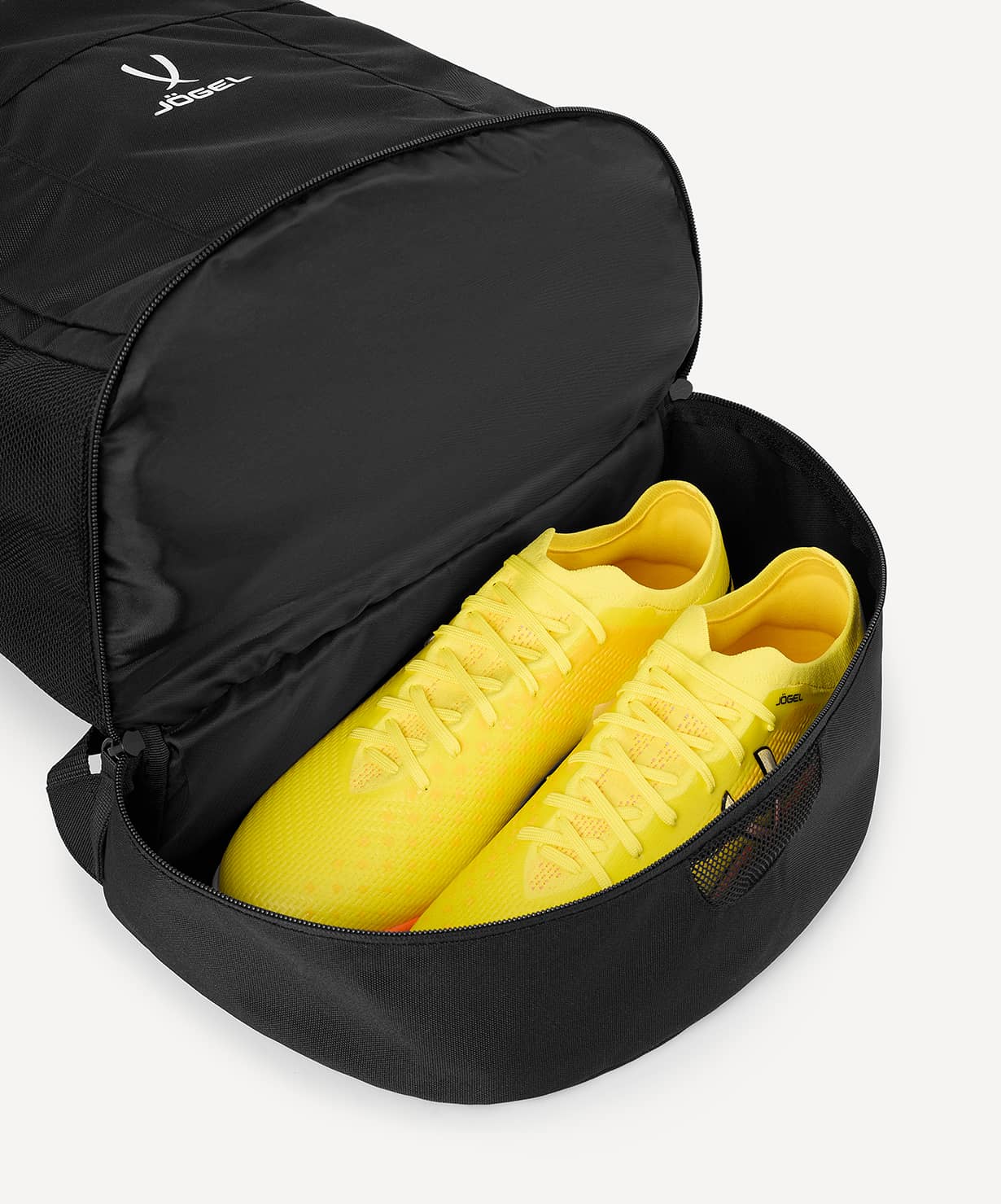 фото Рюкзак JOGEL CAMP Double Bottom 2.0 с двойным дном, черный Football-54 