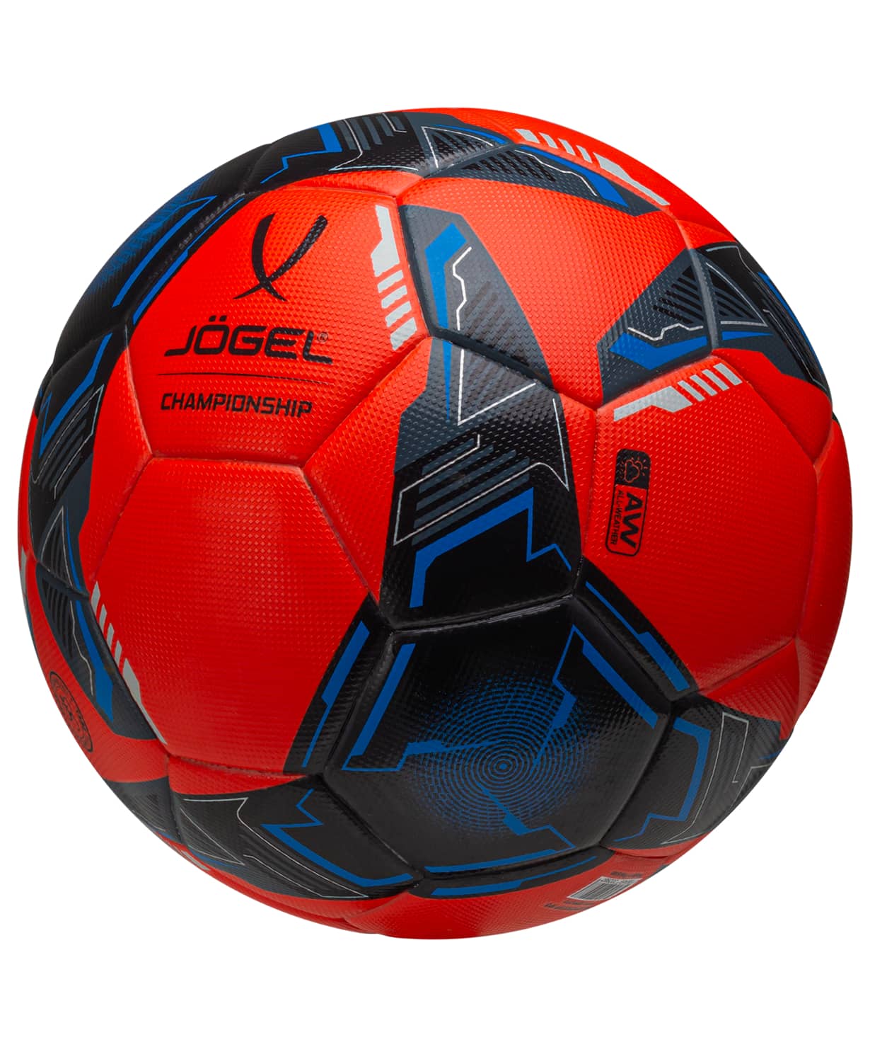 фото Мяч футбольный Championship №5, оранжевый/синий/черный Football-54 
