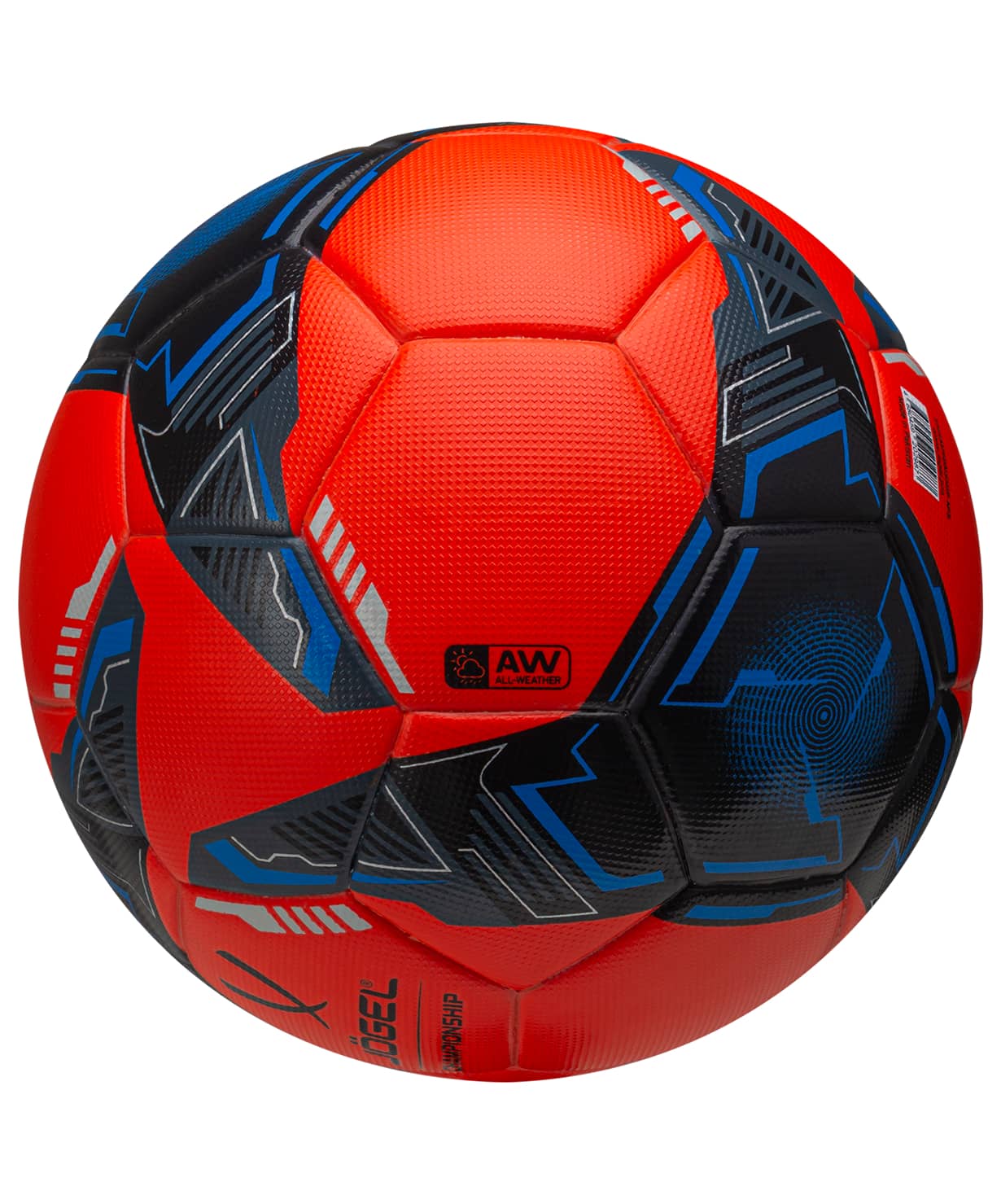 фото Мяч футбольный Championship №5, оранжевый/синий/черный Football-54 